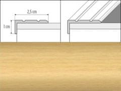 Effector Přechodové lišty A31 - SAMOLEPÍCÍ šířka 2,5 x výška 1 x délka 90 cm - javor