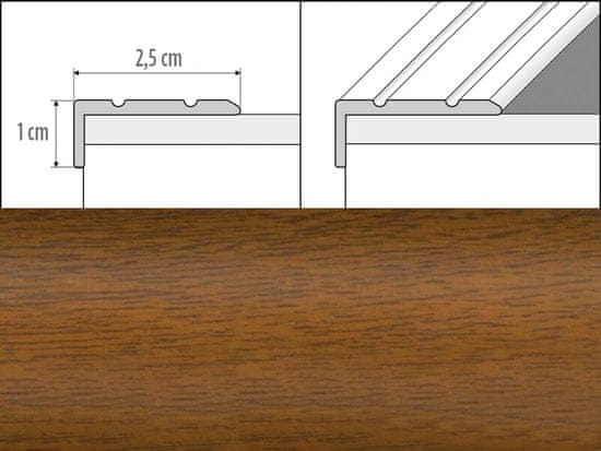 Effector Přechodové lišty A31 - SAMOLEPÍCÍ šířka 2,5 x výška 1 x délka 90 cm - dub zlatý