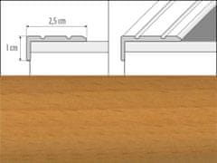 Effector Přechodové lišty A31 - SAMOLEPÍCÍ šířka 2,5 x výška 1 x délka 90 cm - buk