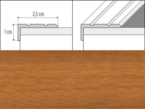 Effector Přechodové lišty A31 - SAMOLEPÍCÍ šířka 2,5 x výška 1 x délka 90 cm - buk pařený