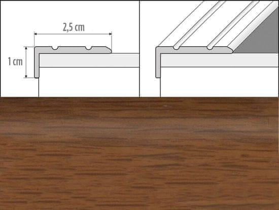 Effector Přechodové lišty A31 - SAMOLEPÍCÍ šířka 2,5 x výška 1 x délka 90 cm - frézie