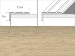 Effector Přechodové lišty A31 - SAMOLEPÍCÍ šířka 2,5 x výška 1 x délka 90 cm - dub mocca