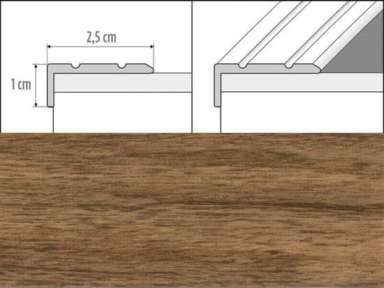 Effector Přechodové lišty A31 - SAMOLEPICÍ šířka 2,5 x výška 1 x délka 90 cm , merbau