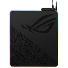 ASUS Podložka pod myš ROG Balteus Qi bezdrátové nabíjení, AURA sync, 37 x 32 cm