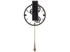 Beliani Nástěnné hodiny s kyvadlem ø 30 cm zlaté MARCOTE