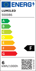 LUMILED 10x LED GU10 6W = 60W 4000K 36D LUMILED