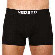 Nedeto 10PACK pánské boxerky černé (10NDTB001-brand) - velikost 5XL