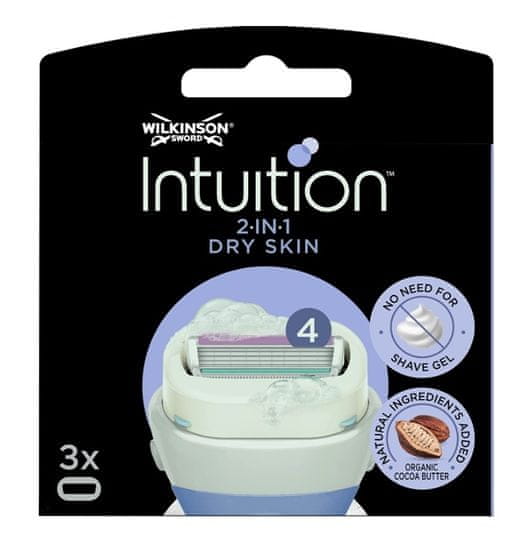 Wilkinson Sword Intuition Dry Skin, náhradní čepele, 3 kusy