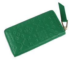 Jadise czech Dámská kožená peněženka majolika zelená na zip dělená