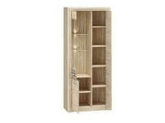 ML meble CASTEL 02/S sonoma light/MDF sonoma truffle - knihovna