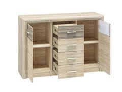 ML meble CASTEL 09 light sonoma/MDF truflový sonoma - komoda