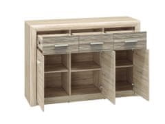 ML meble CASTEL 10 sonoma light/MDF sonoma truffle - komoda