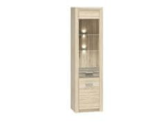 ML meble CASTEL 04/S sonoma light/MDF sonoma truffle - knihovna