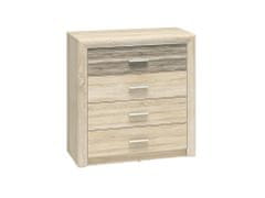 ML meble CASTEL 11 sonoma light/MDF sonoma truffle - komoda