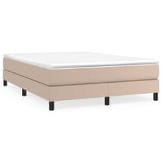 Greatstore Box spring postel s matrací cappuccino 140x190 cm umělá kůže