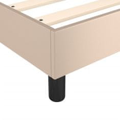 Vidaxl Box spring postel cappuccino 120 x 200 cm umělá kůže