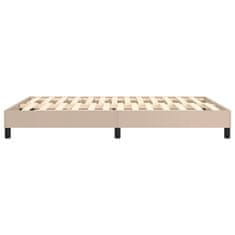 Vidaxl Box spring postel cappuccino 140 x 200 cm umělá kůže