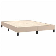 Greatstore Box spring postel s matrací cappuccino 140x190 cm umělá kůže