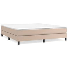 Vidaxl Box spring postel cappuccino 180 x 200 cm umělá kůže