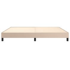 Vidaxl Box spring postel cappuccino 200 x 200 cm umělá kůže