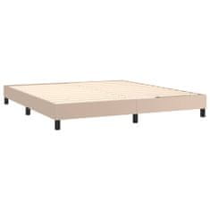 Vidaxl Box spring postel cappuccino 180 x 200 cm umělá kůže