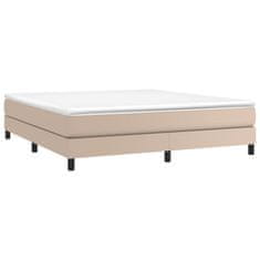 Vidaxl Box spring postel cappuccino 180 x 200 cm umělá kůže