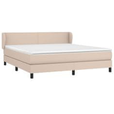 Greatstore Box spring postel s matrací cappuccino 180 x 200 cm umělá kůže