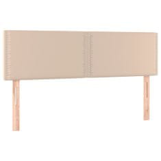 Greatstore Box spring postel s matrací cappuccino 140x190 cm umělá kůže