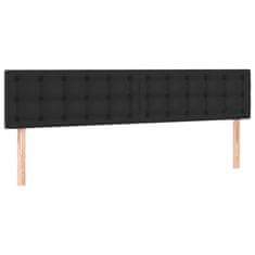 Greatstore Box spring postel s matrací černá 180x200 cm umělá kůže