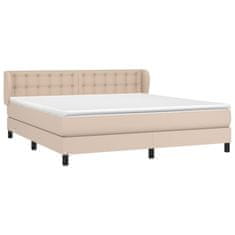 Greatstore Box spring postel s matrací cappuccino 180 x 200 cm umělá kůže