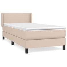 Greatstore Box spring postel s matrací cappuccino 80 x 200 cm umělá kůže