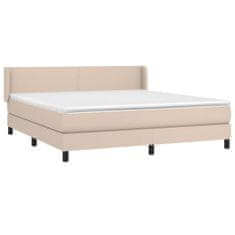 Greatstore Box spring postel s matrací cappuccino 160x200 cm umělá kůže