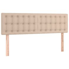 Greatstore Box spring postel s matrací cappuccino 140x190 cm umělá kůže