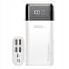 WOZINSKY PowerBank 30000 mAh s LCD displejem 4 porty 2A - 4A, WPB-001WE bílá