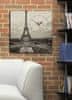 Wallity Dekorativní nástěnné hodiny Eiffel šedé