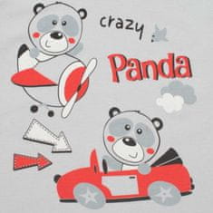 NEW BABY Nový dvoudílný set Baby Crazy Panda 68 (4-6m)