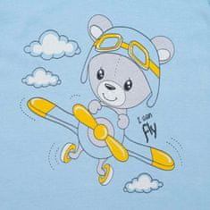 NEW BABY New Baby Teddy pilot blue baby onesie 62 (3-6m)