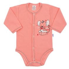 NEW BABY Nové kojenecké body se zipem Baby Mouse 56 (0-3m)