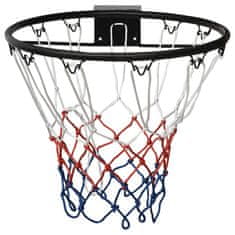 Greatstore Basketbalová obroučka černá 45 cm ocel