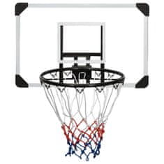 Vidaxl Basketbalový koš s průhlednou deskou 71x45x2,5 cm polykarbonát