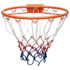 Vidaxl Basketbalová obroučka oranžová 39 cm ocel