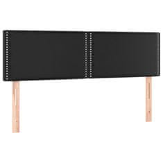 Greatstore Čela postele 2 ks černá 72 x 5 x 78/88 cm umělá kůže