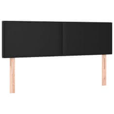 Greatstore Čela postele 2 ks černá 72 x 5 x 78/88 cm umělá kůže