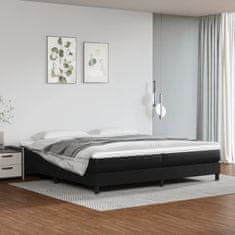 Vidaxl Box spring postel s matrací černá 200x200 cm umělá kůže