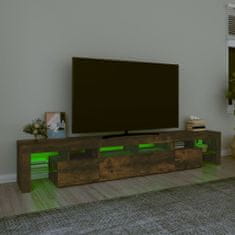 Vidaxl TV skříňka s LED osvětlením kouřový dub 230x36,5x40 cm