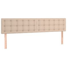 Greatstore Box spring postel s matrací cappuccino 200 x 200 cm umělá kůže