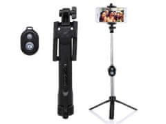 OEM Selfie tyč / stativ tripod Bluetooth černý