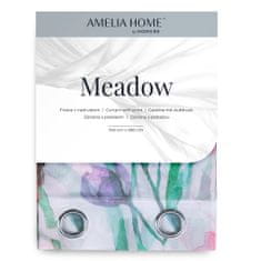 FLHF Záclona Meadow bílá potištěná květinová voálka 140x270 AmeliaHome