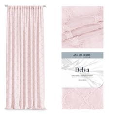 FLHF Delva závěs růžový vyšívaný boho voile 140x270 AmeliaHome