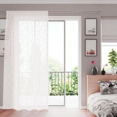 FLHF Delva závěs krémový vyšívaný boho voile 140x270 AmeliaHome